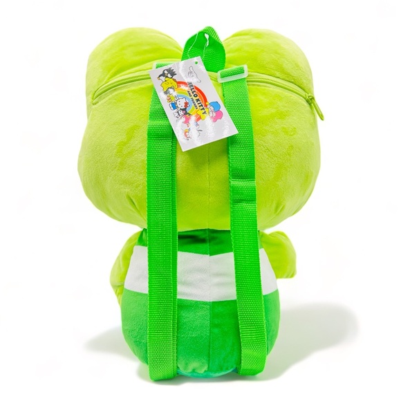 Sanrio Hello Kitty and Friends Keroppi Plush Toy Backpack Adjustable Kawaii Gift - Picture 2 of 2